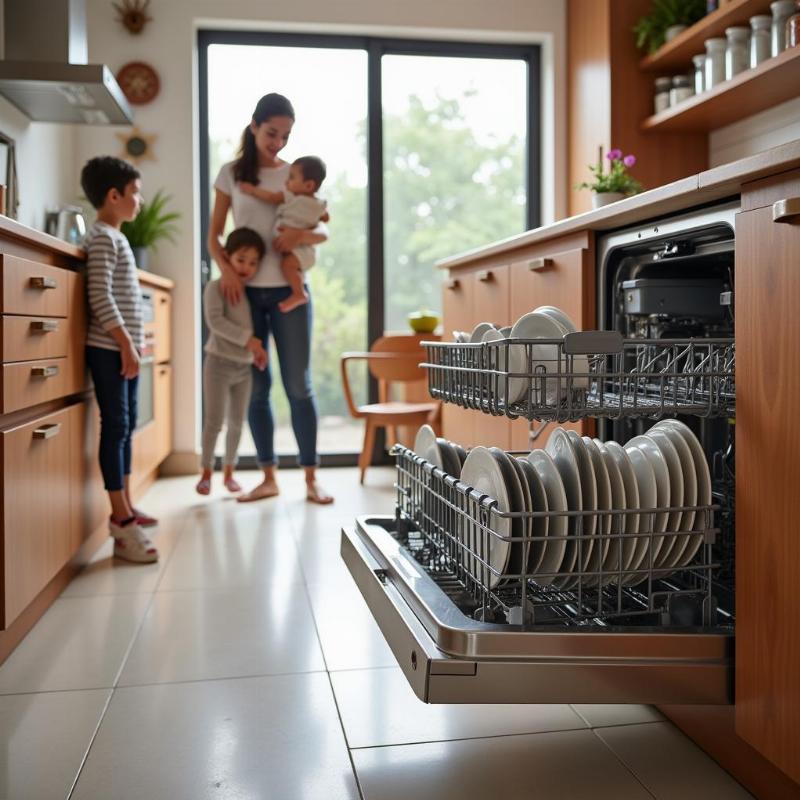 8 Place Dishwasher in Indian Kitchen