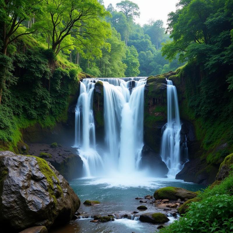 Adyanpara Waterfalls Malappuram Kerala India