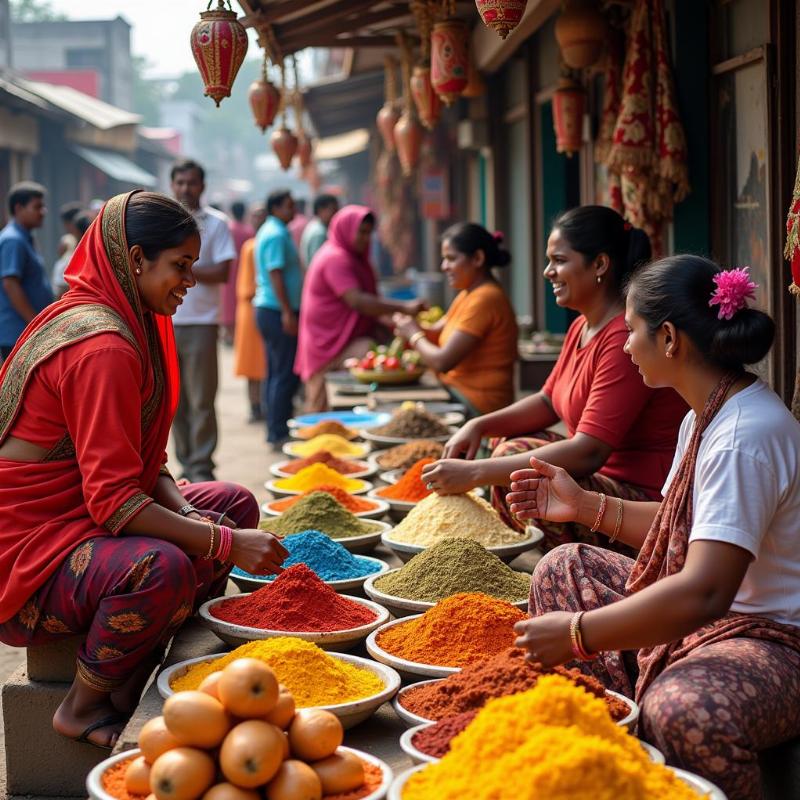 Aluva Local Market in Kerala