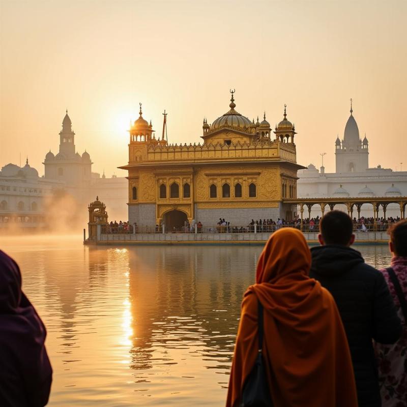 Golden Temple in Winter