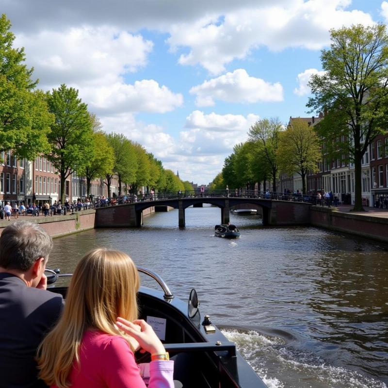 Amsterdam canal tour during a Netherlands tour package