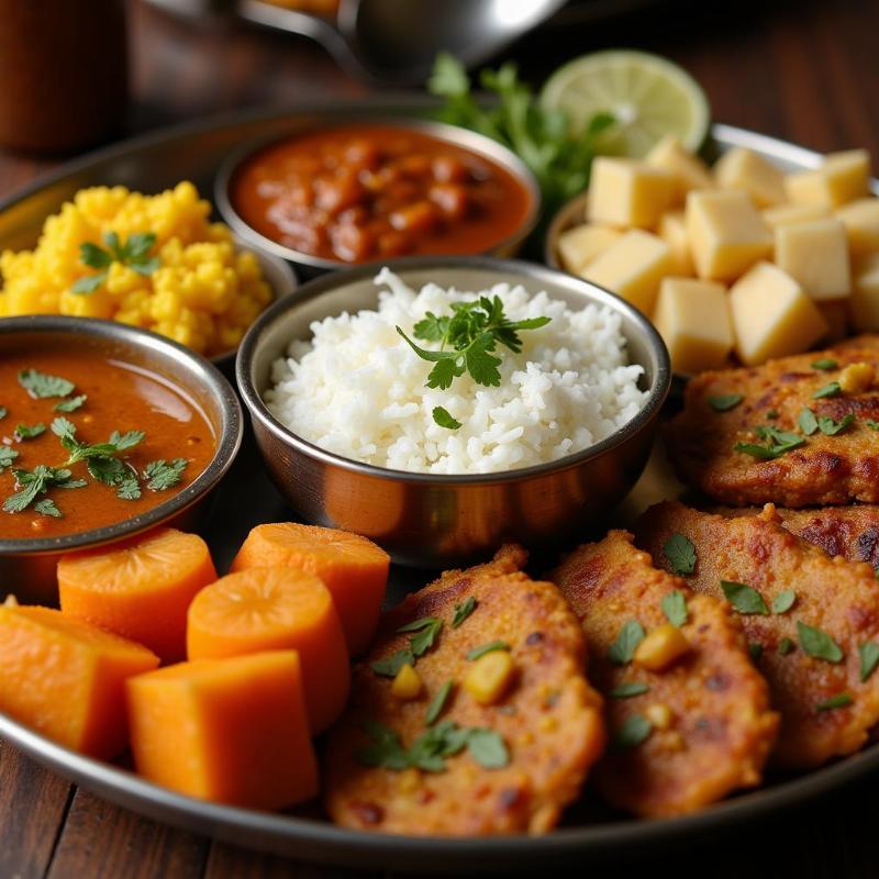 Andhra Thali at Our Place Restaurant