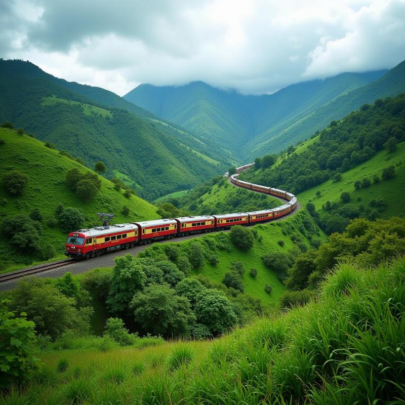 Araku Valley Scenic Train Journey: Breathtaking views from the train