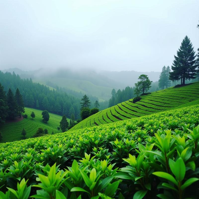 Assam Tea Gardens Monsoon Season