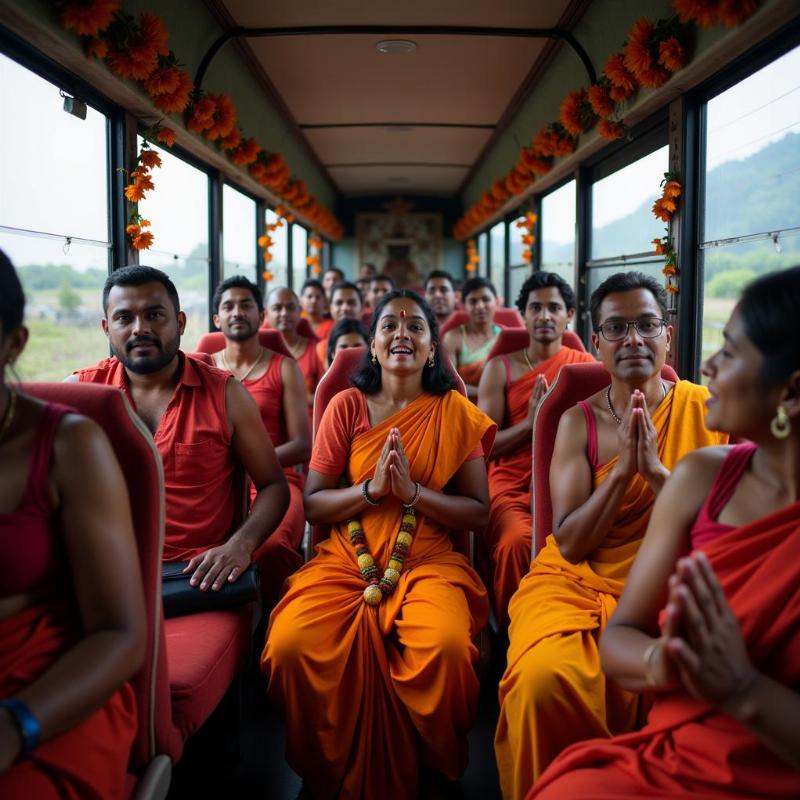 Ayyappa Devotees Traveling Together