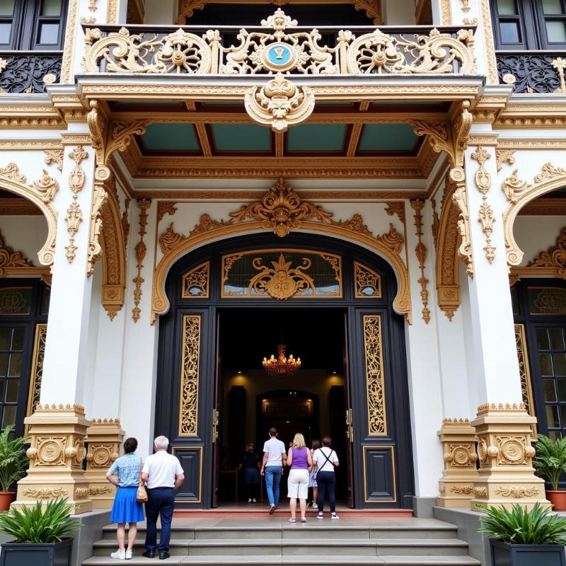 The Baba & Nyonya Heritage Museum showcases the rich Peranakan culture of Malacca.