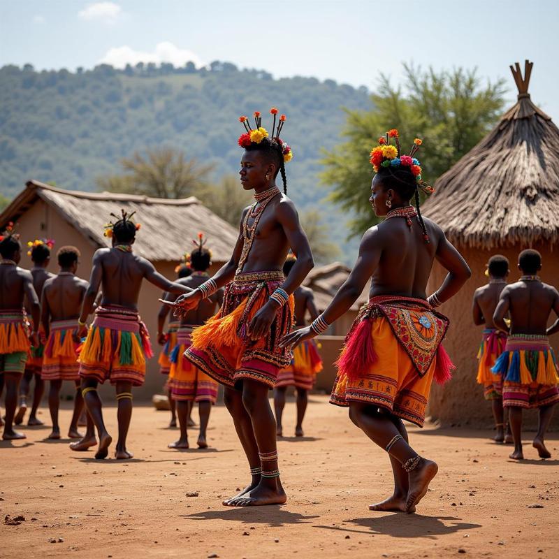 Tribal dance performance in Bargur village