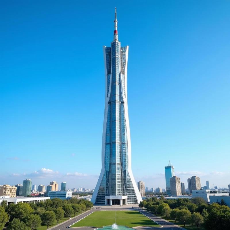 Bayterek Tower in Astana, Kazakhstan