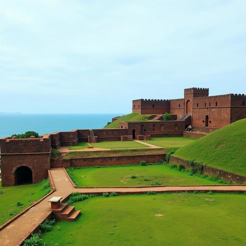 Bekal Fort in Kasaragod, Kerala, India