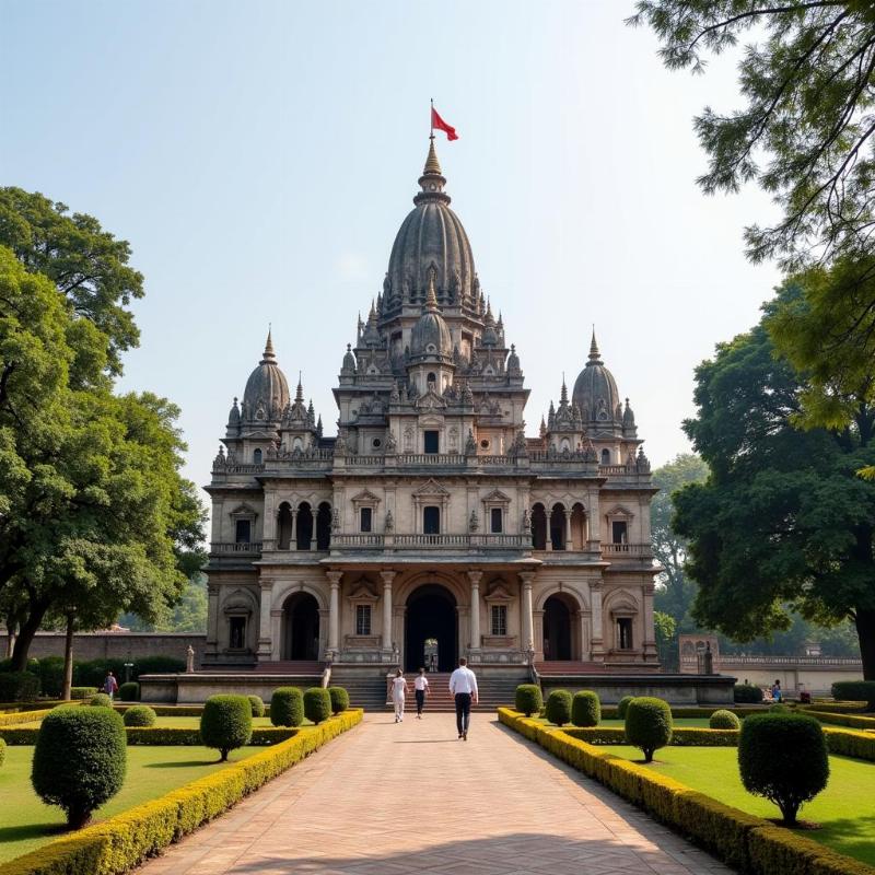 Belur Math's peaceful atmosphere and unique architecture