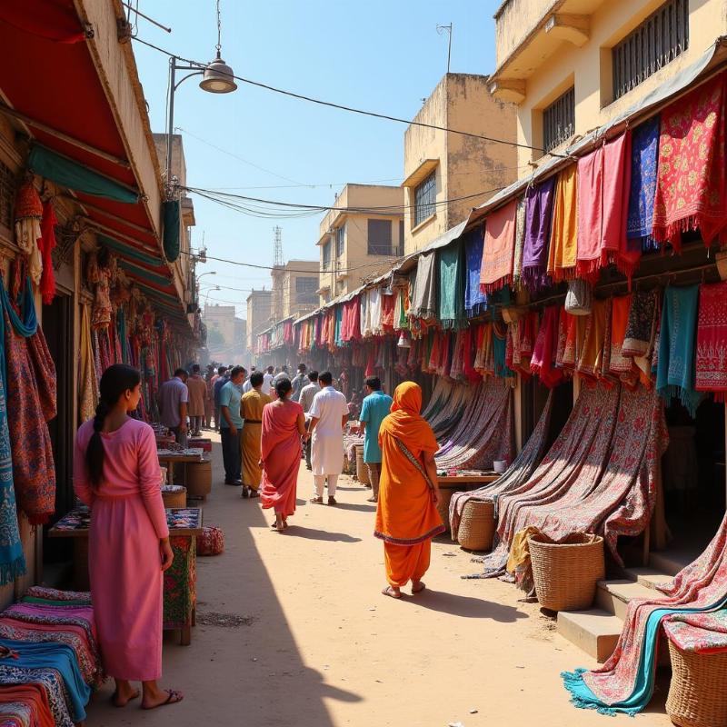 Bhachau Local Market Kutch Embroidery