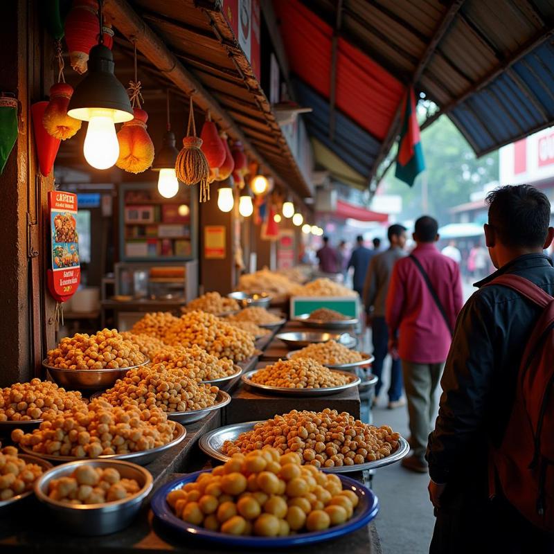 Street Food in Bharuch Local Market