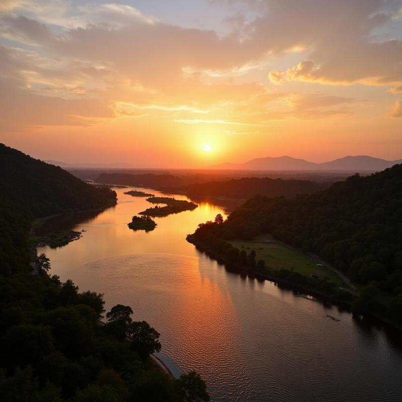 Cauvery River Talakadu Sunset