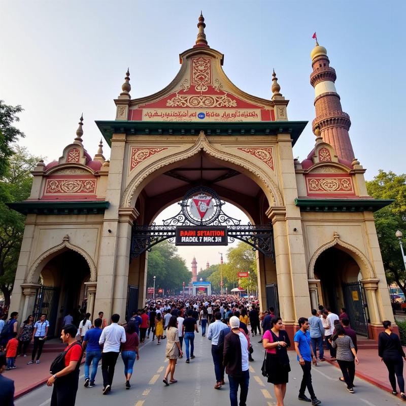 Chandni Chowk Metro Station Entrance