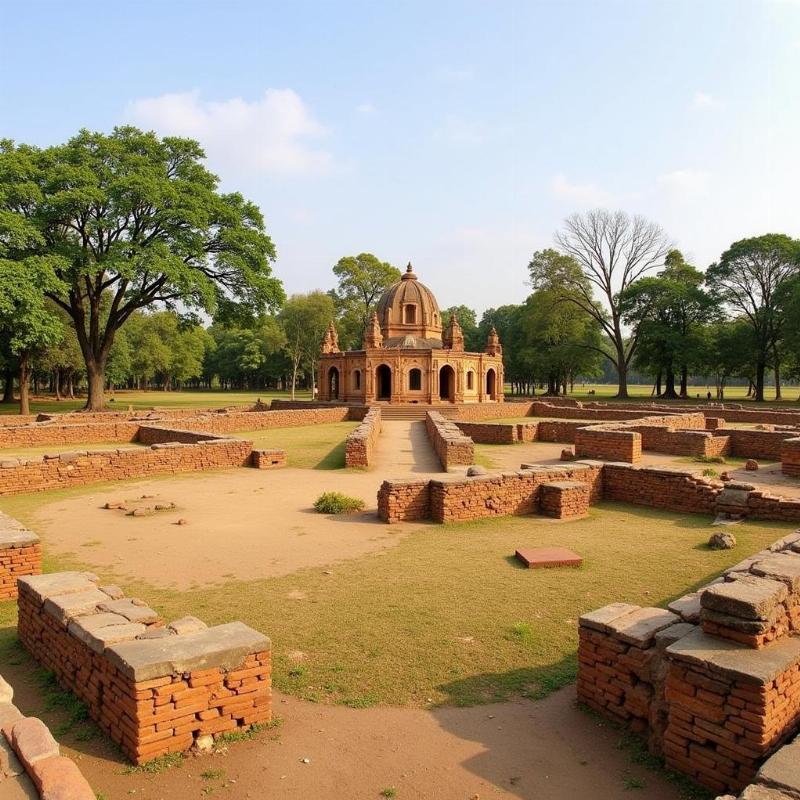 Exploring the ancient ruins of Chandraketugarh near Salt Lake