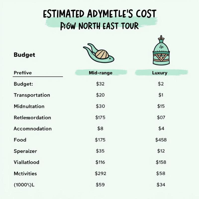 North East India Tour Budget