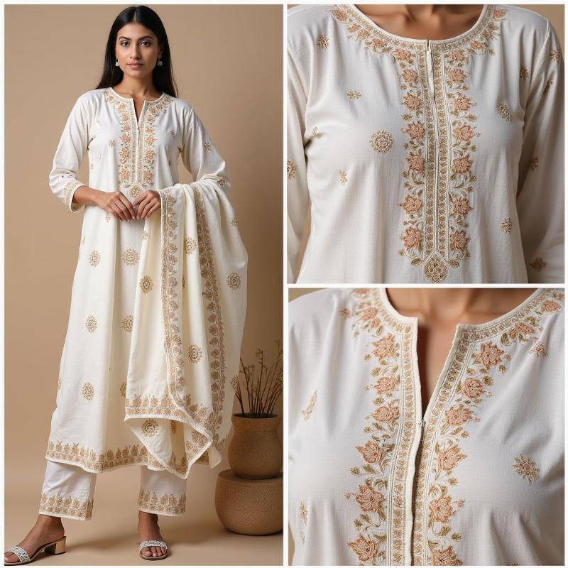 Chikankari Embroidery Lucknow Textiles