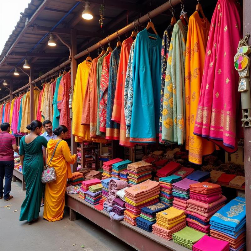 Textile Market in Coimbatore with Traditional Sarees