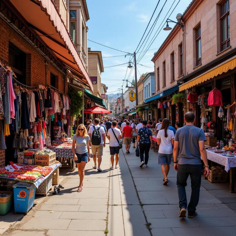 Shoppers at Commercial Street