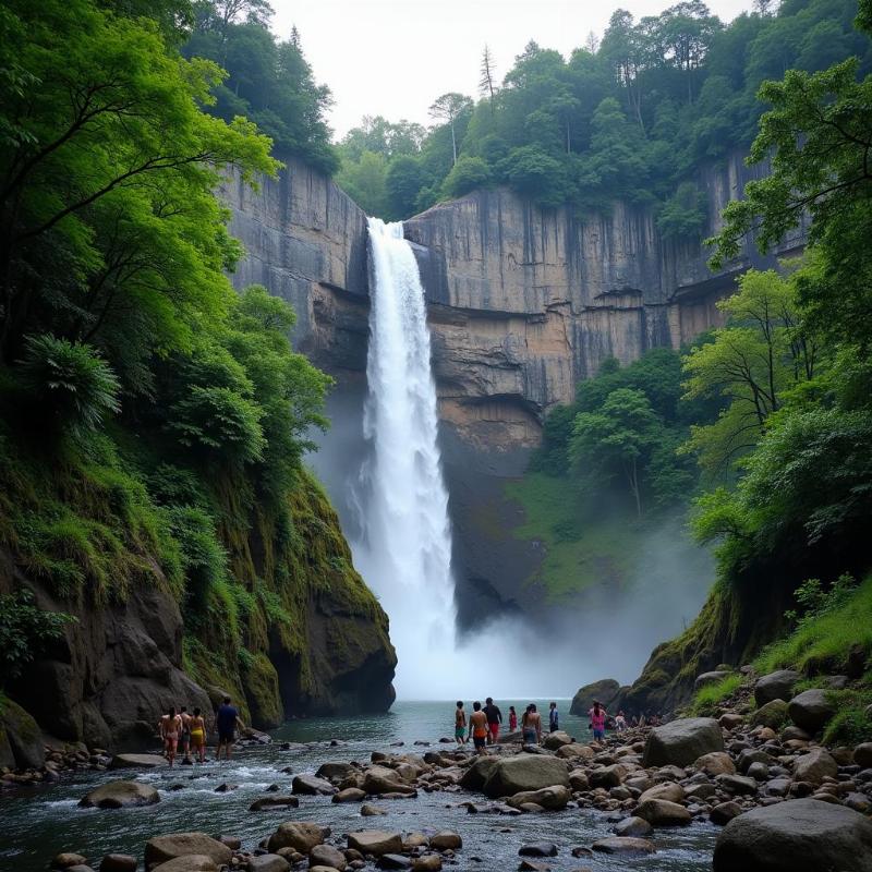 Courtallam Falls near Nagercoil