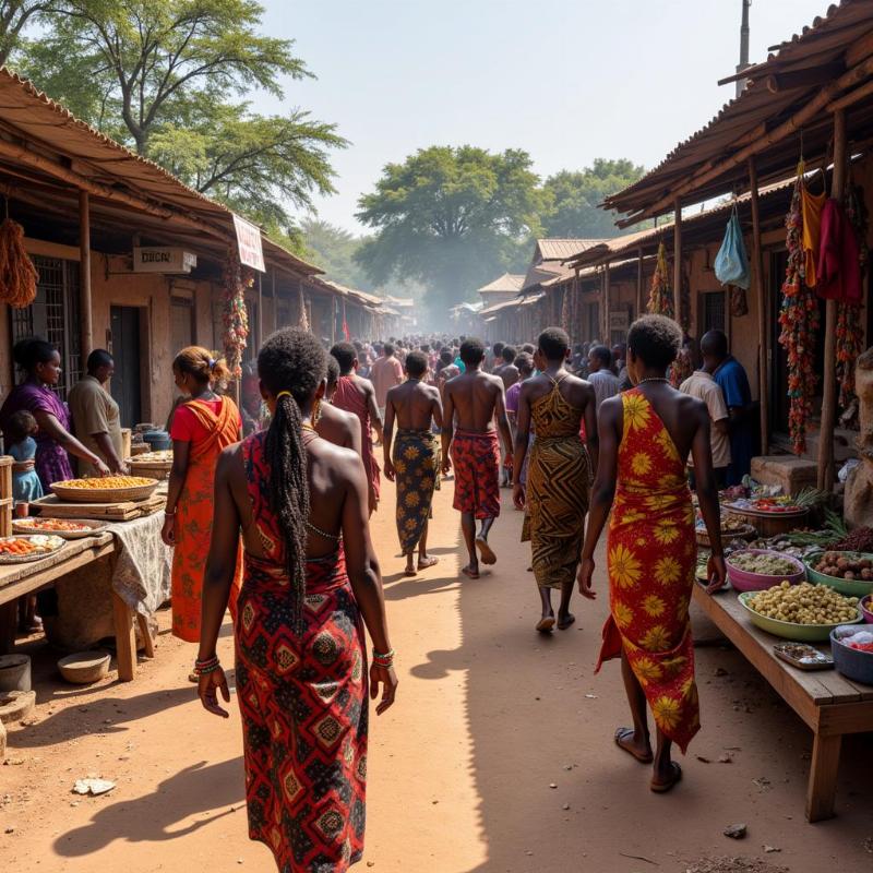 Local tribal market in Daringbadi, showcasing the culture and handicrafts of the region.