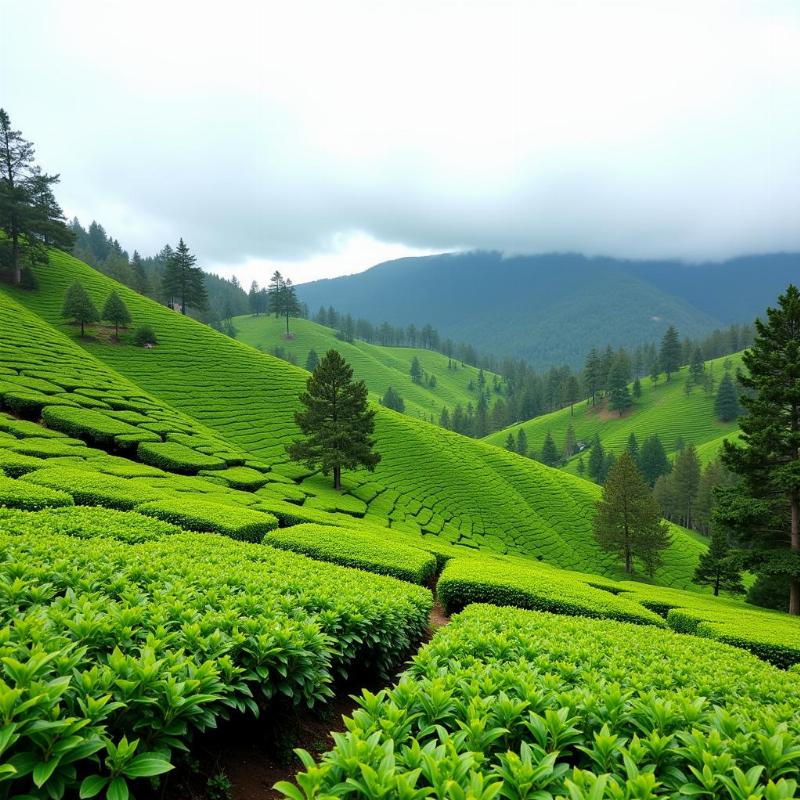 Darjeeling Tea Gardens Scenic View