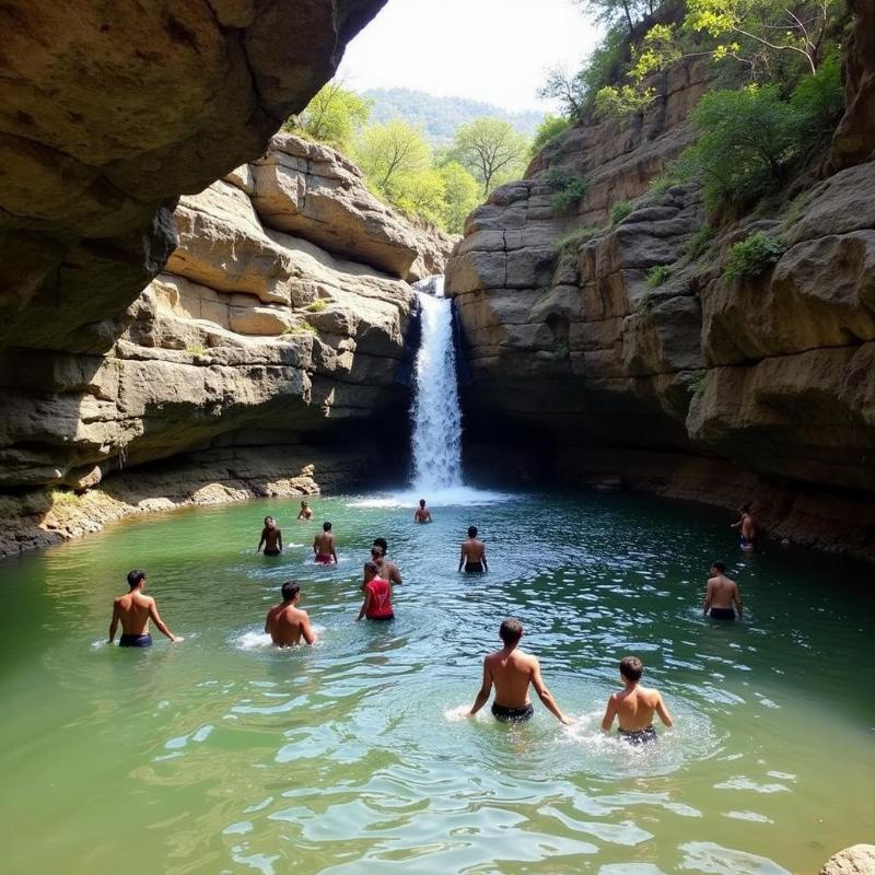 Robber's Cave Waterfall in Dehradun