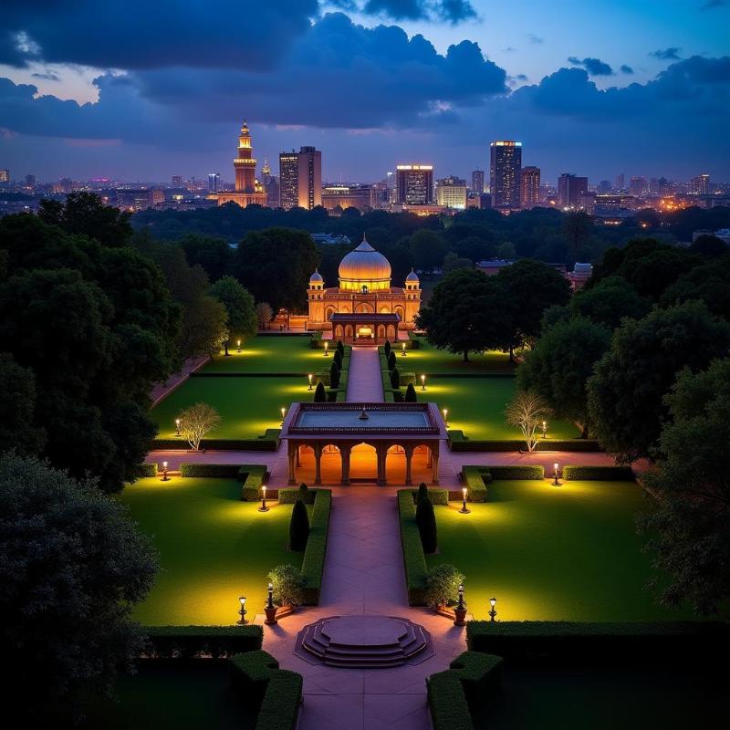 Delhi Gardens and Nightlife