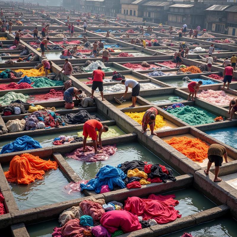 Dhobi Ghat Open Air Laundry Mumbai