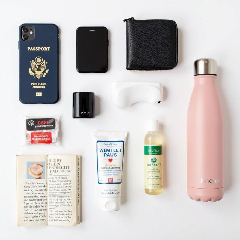 Essential items for a travel day bag