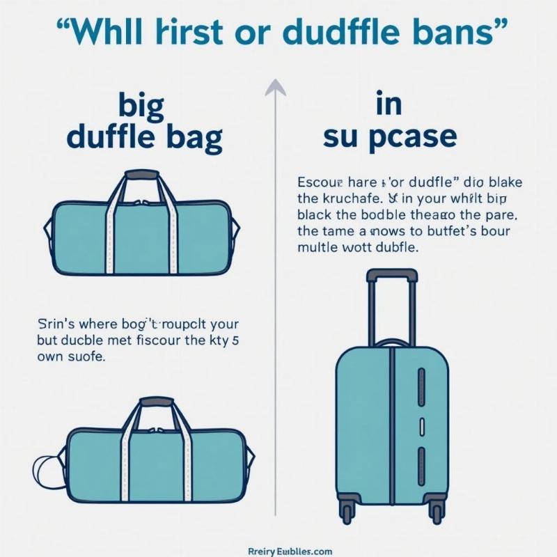 Choosing Between a Big Duffle Bag and a Suitcase