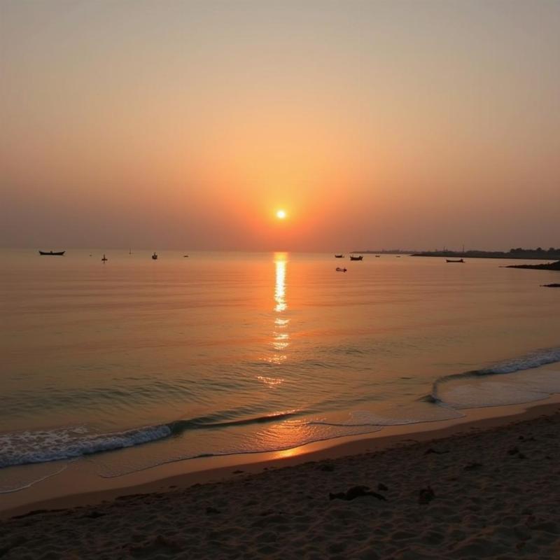 Dwarka Beach Sunset