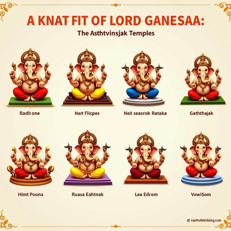 Eight Forms of Lord Ganesha in Ashtavinayak