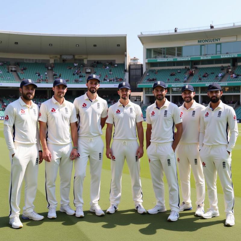 England Cricket Team Photo in Pakistan 2022