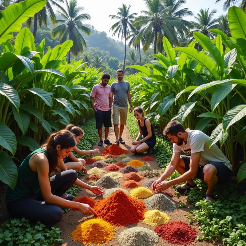 Experiencing Indian culture at a spice plantation