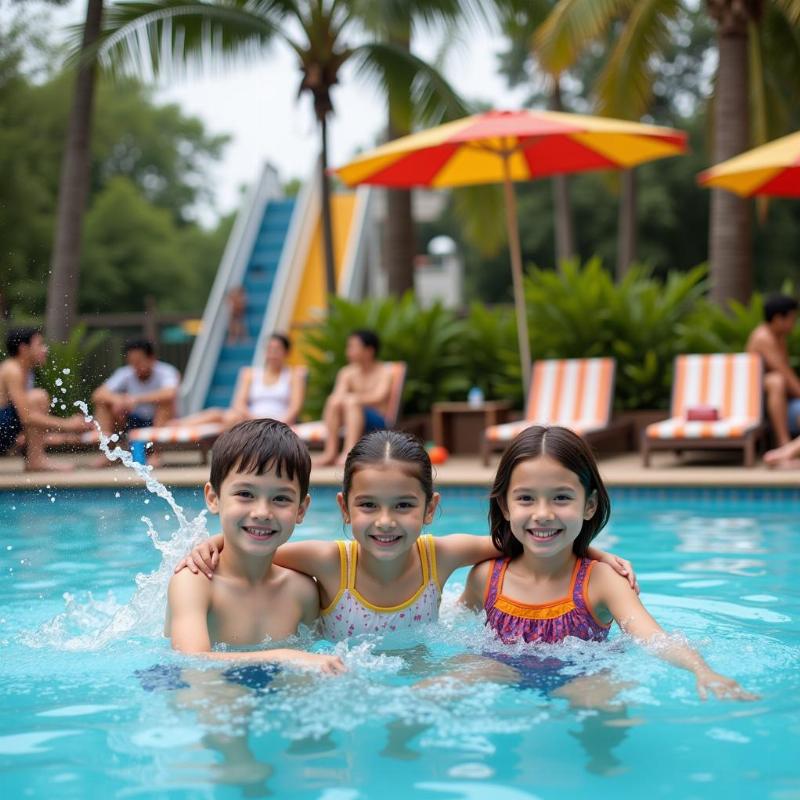 Family Enjoying Water Park Hyderabad