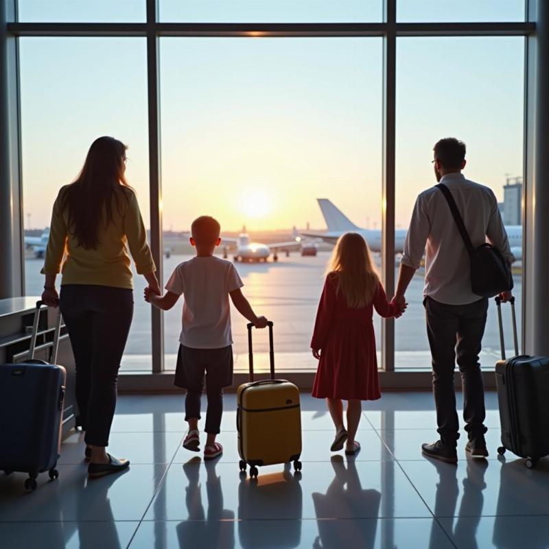 Family traveling from Andheri airport