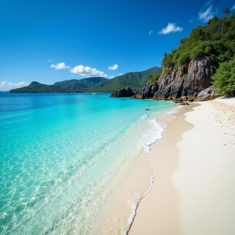 Relaxing on a Fijian Beach