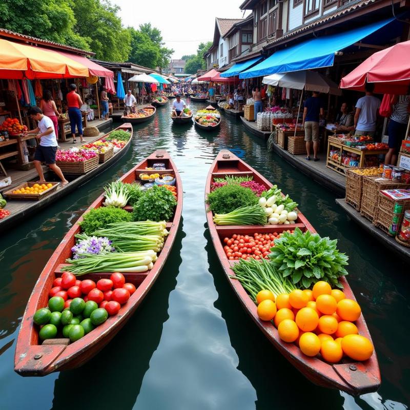 Floating Market in Bangkok