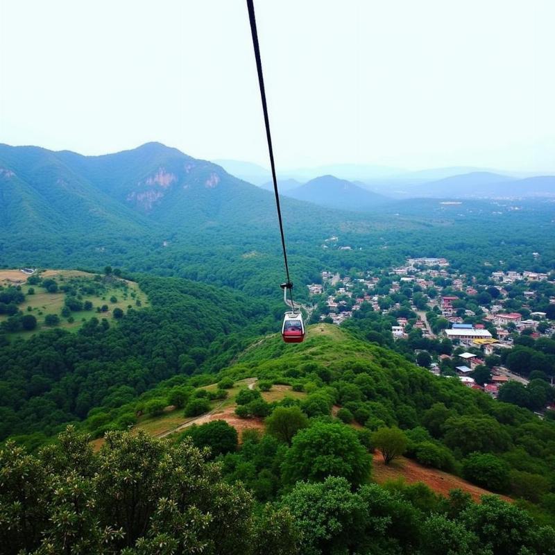 Gabbar Hill Cable Car View