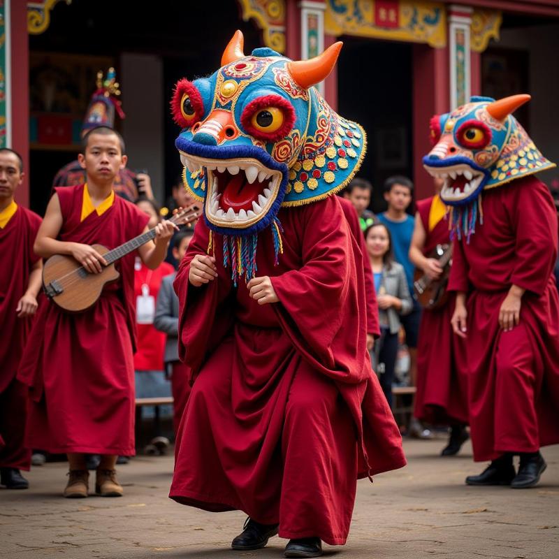 Gaden Jangtse Monastery Cham Dance: Vibrant Tibetan Tradition in Mundgod