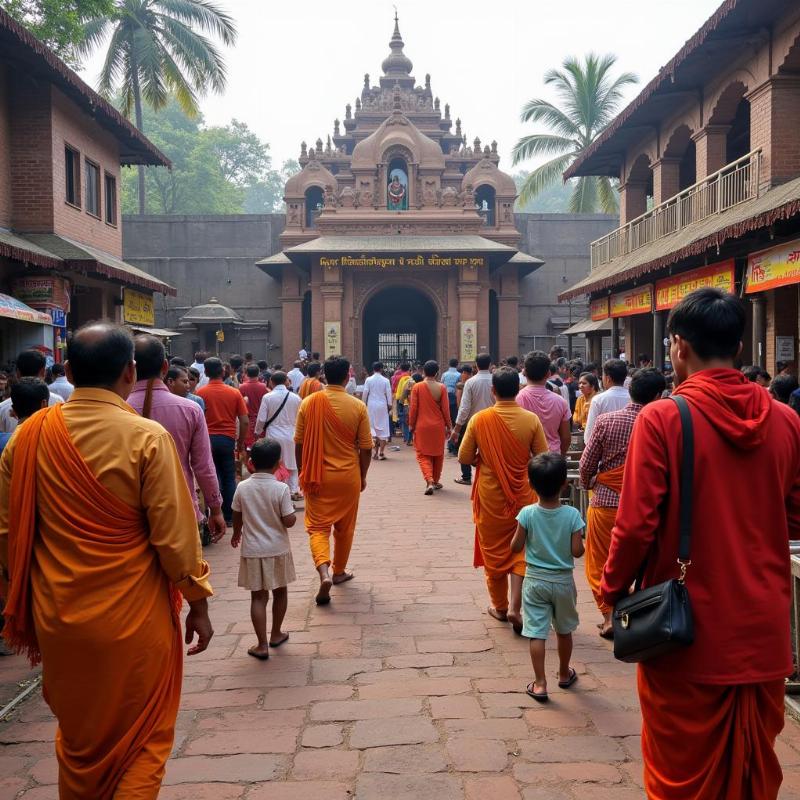 Spiritual atmosphere at Ganagapur Dattatreya Temple