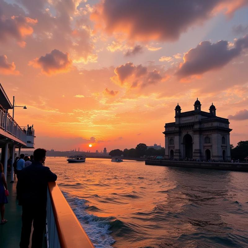 Gateway of India Cruise at Sunset