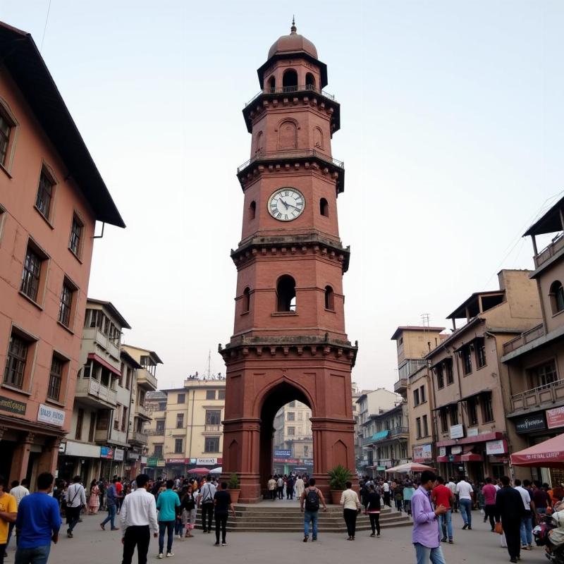 Ghanta Ghar Clock Tower in Hazratganj Lucknow