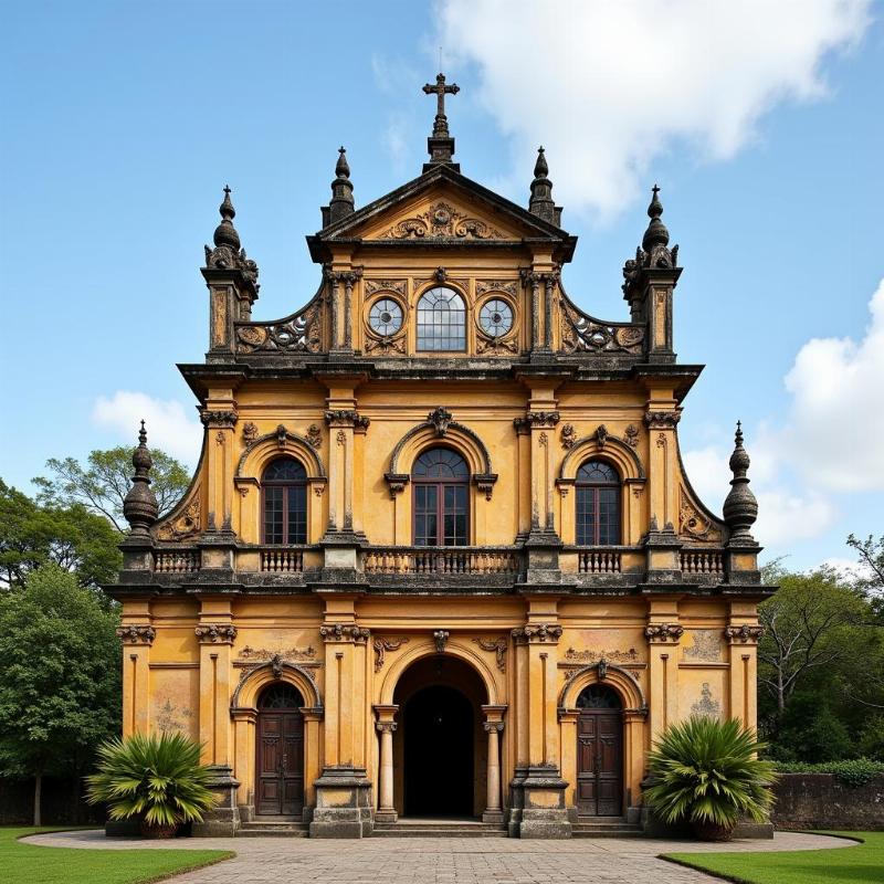 Old church architecture in Goa