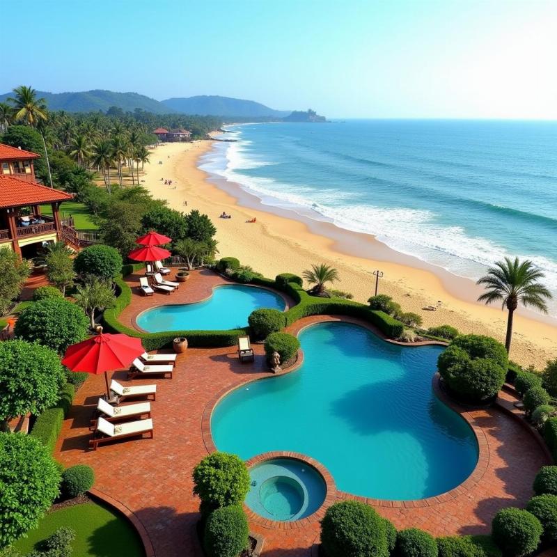 Gokarna beachfront resorts and hotels offer stunning views and direct beach access.