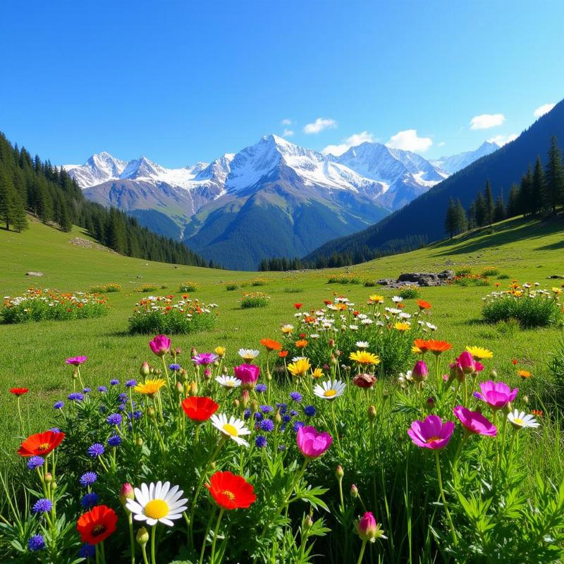 Gulmarg in Spring: A Meadow of Flowers