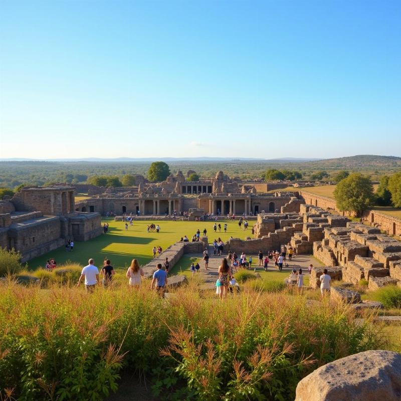 Hampi's breathtaking landscape during winter