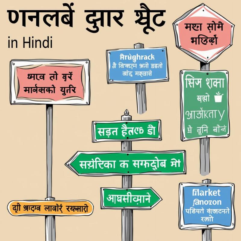 Hindi Place Signs