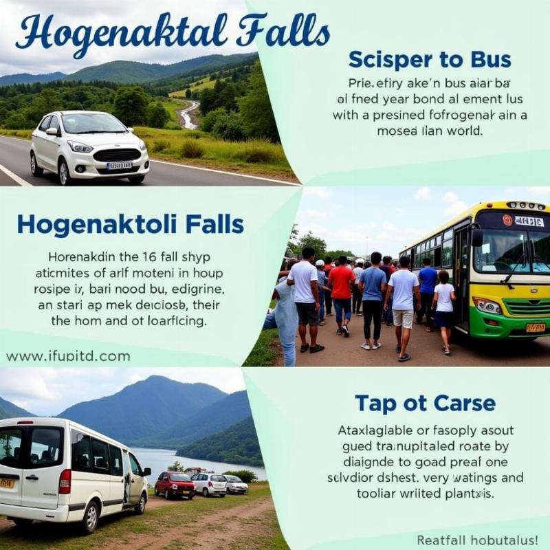 Hogenakkal Falls transportation: car, bus, taxi